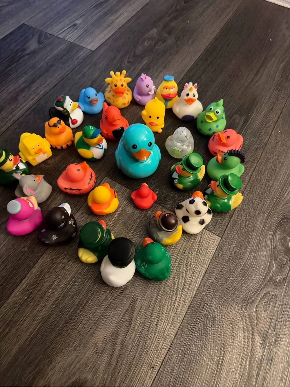 Colorful Assorted Kids Rubber  34 Duck Toy - Multicolor